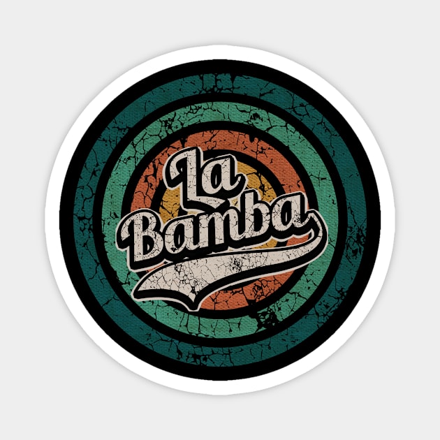 La Bamba // Retro Circle Crack Vintage Magnet by People Mask