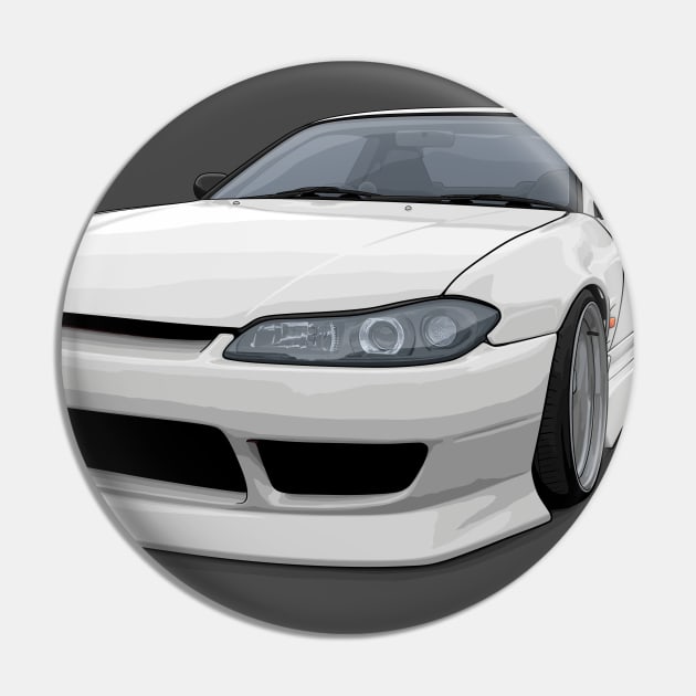 S15 Silvia Spec-r (White) Pin by ArtyMotive