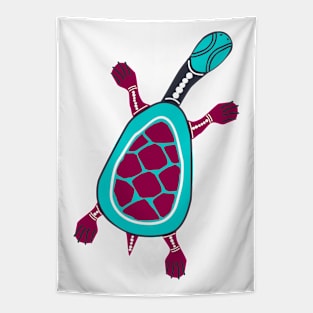 Aboriginal Art - Turtle New 2 Tapestry