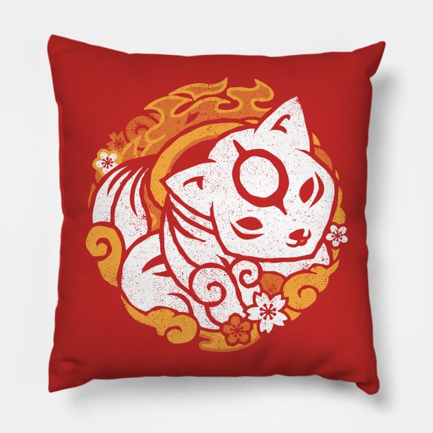 Okamiden Chibiterasu Pillow by shoden