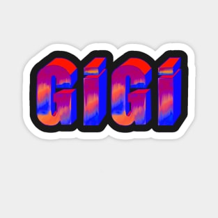 Top 10 best personalised gifts 2022  - Gigi - ,personalised,personalized name with pattern psychedelic Magnet