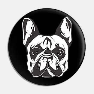 Frenchie Illustration French Bulldog Pin