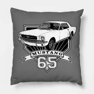 65 Mustang Coupe Pillow