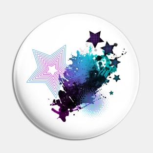 Star Splashed Pin