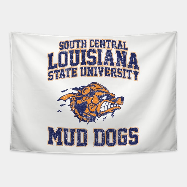 SCLSU Mud Dogs Football (Variant) Tapestry by huckblade