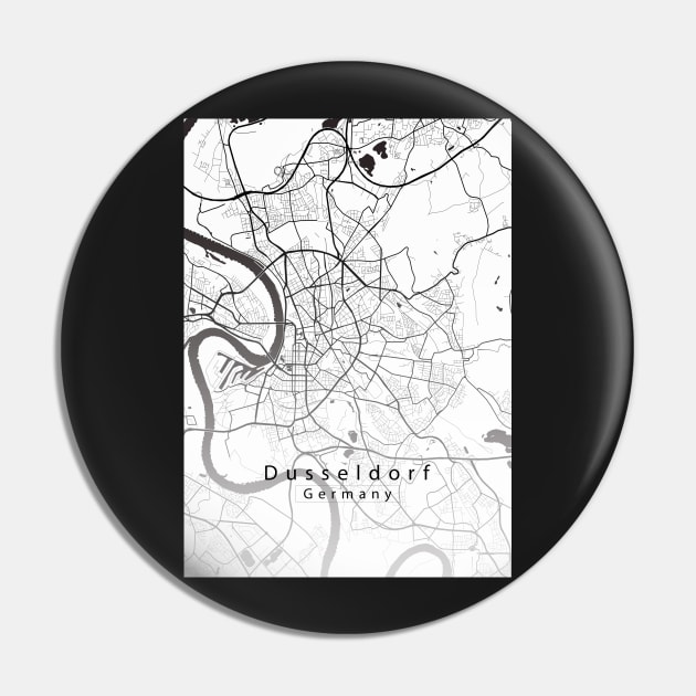 Düsseldorf Germany City Map Pin by Robin-Niemczyk