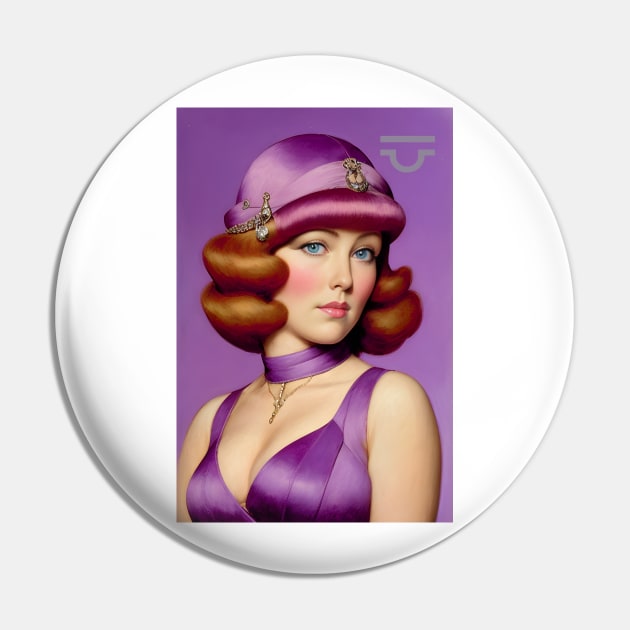 Libra Girl Pin by PurplePeacock