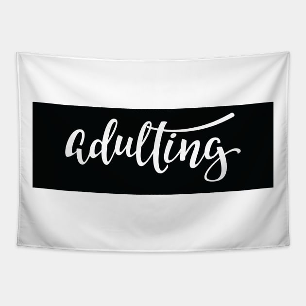 Adulting Adultish Adult Words Millennials Use Tapestry by ProjectX23Red