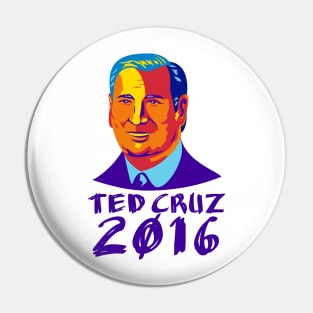 Ted Cruz President 2016 Retro Pin