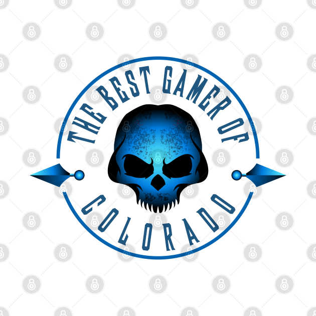 Discover THE BEST GAMER OF COLORADO - Gamer - T-Shirt