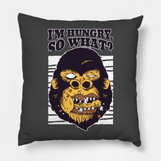 Hungry Gorilla Head Pillow