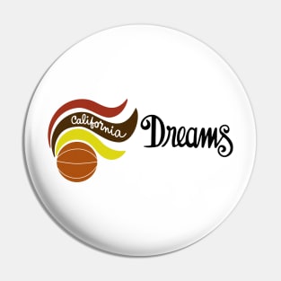 DEFUNCT - California Dreams WBL Basketball Pin