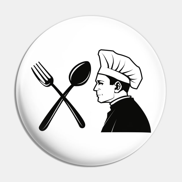 Restaurant chef Pin by linesdesigns