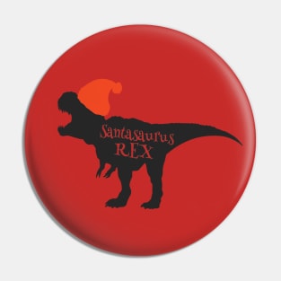 Santasaurus Rex, Santa Claus Dinosaur, Santasaurus Rex, Christmas Dinosaur, Dinosaur Pin