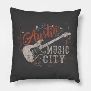 Austin Music city Pillow