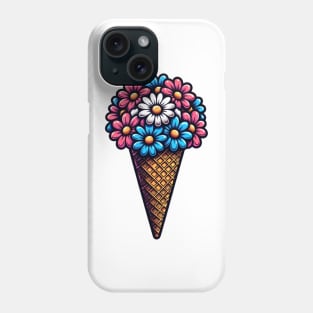 Ice cream flowers Phone Case
