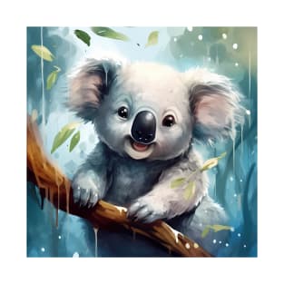 Cute Adorable Koala Bear in a Tree T-Shirt