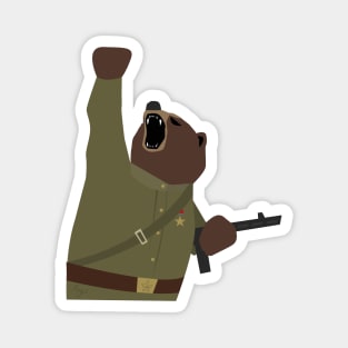 Soviet bear red army infantry ww2 Magnet