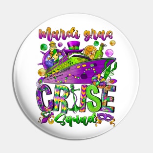 Mardi Gras Cruise Squad Festival Ship Party 2024 Pin