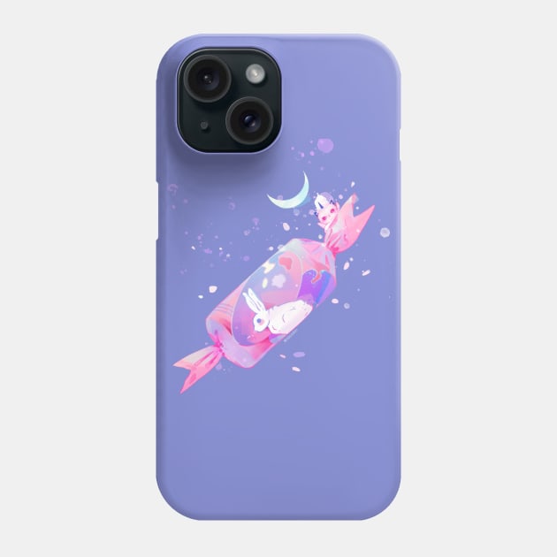 Candy Phone Case by Miya Gu Art