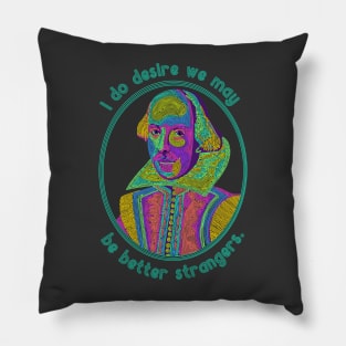 William Shakespeare Portrait and Quote Pillow