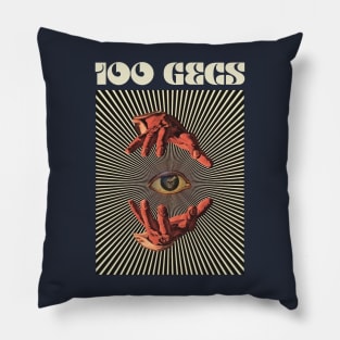 Hand Eyes 100 Gecs Pillow