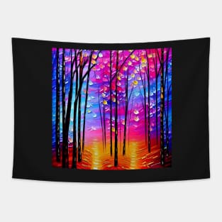 Magical Forest at Sunrise Tapestry