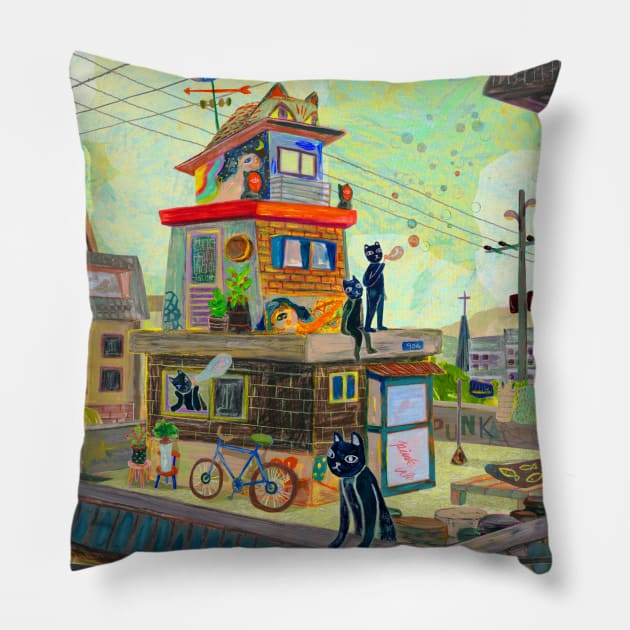 The Perfect Community Pillow by ink choi design