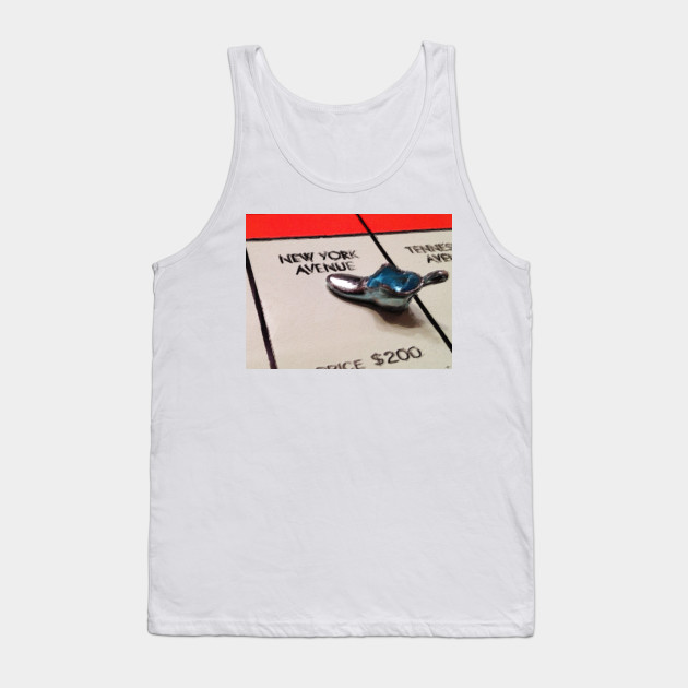 Monopoly Board Custom Painting New York Avenue Board Tank Top