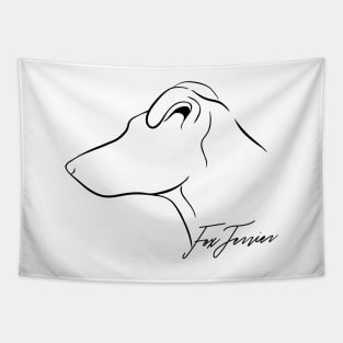 Proud Fox Terrier profile dog lover gift Tapestry