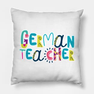 Cute German Teacher Gift Idea Back to School Pillow