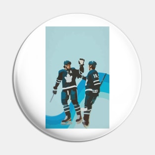 Auston Matthews and Mitch Marner painting Pin