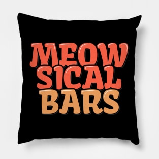 Cat Hip Hop Meow-sical Bars Pillow