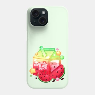 Aesthetic Watermelon Juice Carton Phone Case