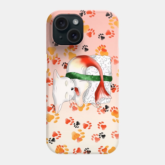 sushi lover red tailed catfish Phone Case by cuisinecat