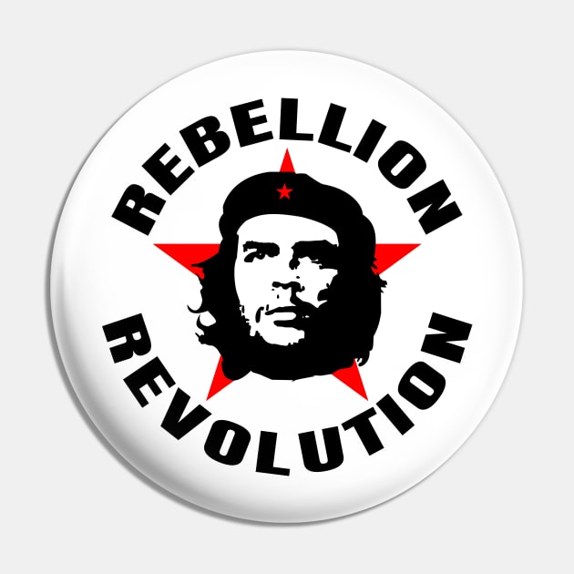 Che Guevara Rebel Cuban Guerrilla Revolution T-Shirt Pin by HiDearPrint