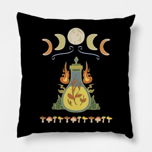 Cottagecore Spell Jar Pillow