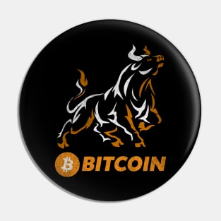 Bull Market Bitcoin BTC Coin To The Moon Crypto Token Cryptocurrency Wallet Birthday Gift For Men Women Kids Pin