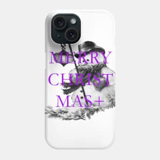 Snowman merry christmas Phone Case