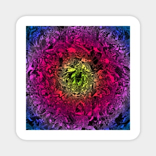 Mental Maze Color Abstract Magnet