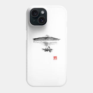 fuji and boat Phone Case