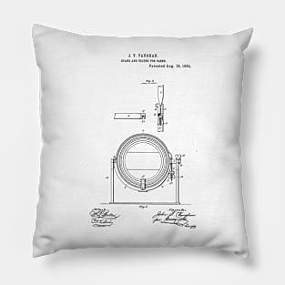 Stand for Casks Vintage Retro Patent Hand Drawing Funny Novelty Gift Pillow