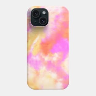 Vibrant Pink and Orange Tie-Dye Phone Case