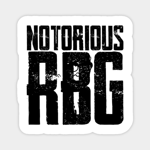 Notorious RBG Outline Magnet by dashawncannonuzf