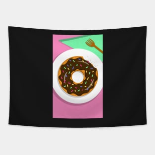 Fun Donut Print Tapestry