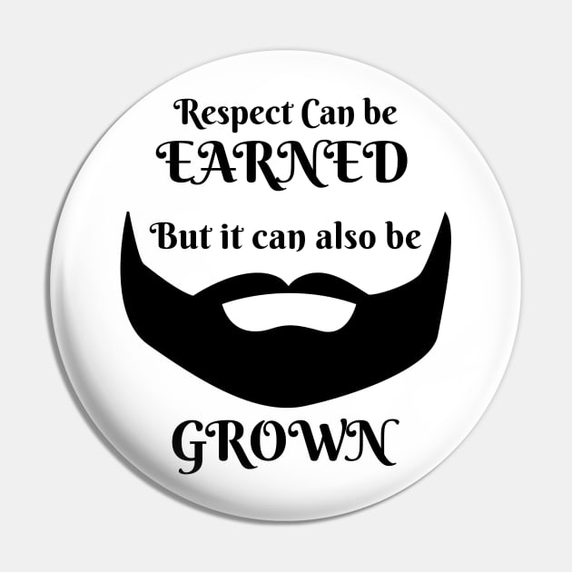 Respect The Beard Pin by Defiant Smile