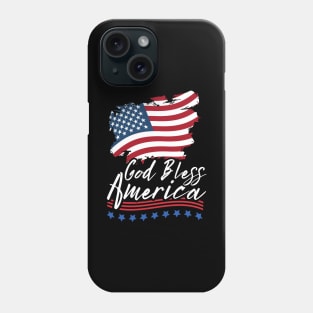 4th of July God Bless America // T-shirt Lifestyle Phone Case