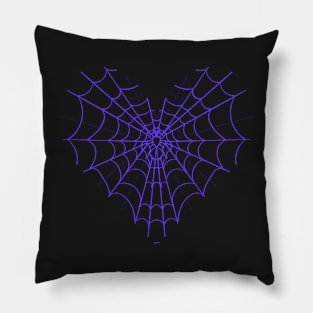 Spider Web Heart V19 Pillow