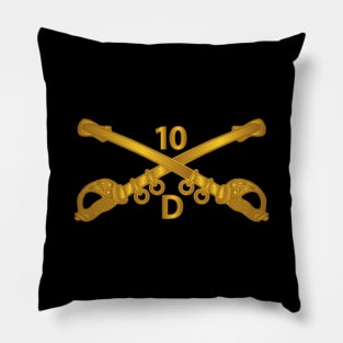 D Troop - 10th Cavalry Branch wo Txt Pillow