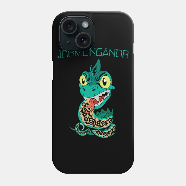 Wrath of the Serpent: Jormungandr in all its Glory Phone Case by Holymayo Tee